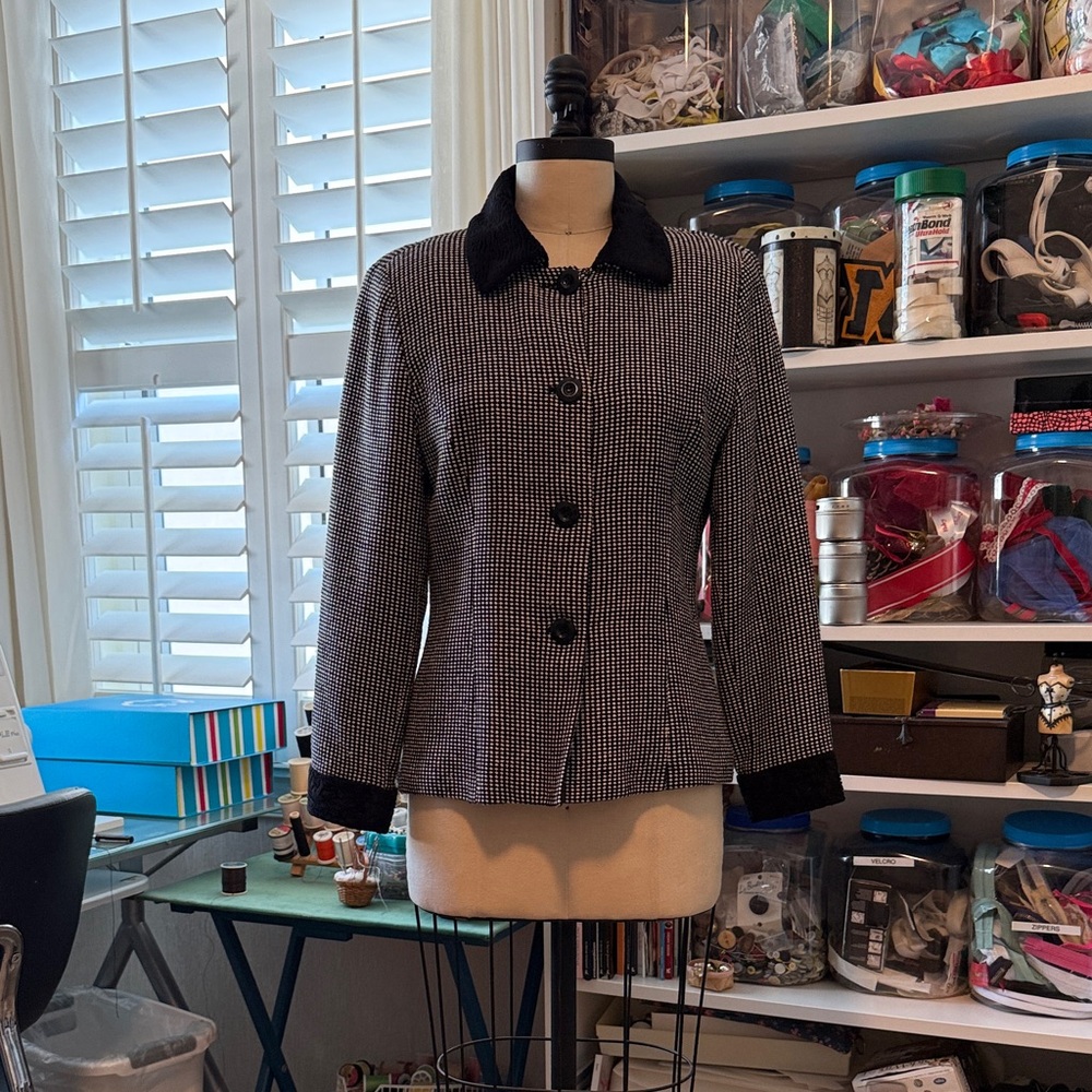 Mixit Monochrome Houndstooth Blazer